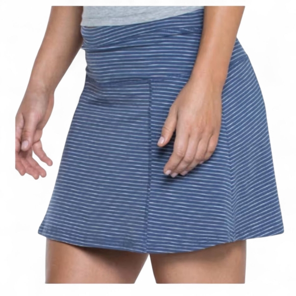 Toad&Co Pants - Toad&Co Skort Blue/White Striped Women's Size Large